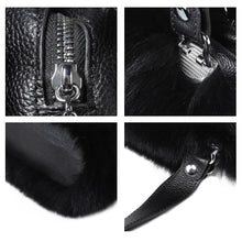 Load image into Gallery viewer, Women&#39;s Winter Fur Fox Handbag Leather Ladies Shoulder Bag FS19808