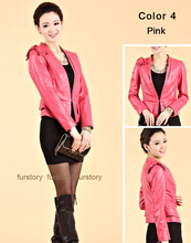 Load image into Gallery viewer, Genuine Sheep Leather Jacket Warm Coat Womens Coat