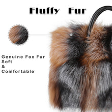 Load image into Gallery viewer, Women&#39;s Winter Fur Bag Silver Fox Handbag Leather Ladies Shoulder Bag