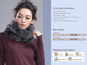 Real Knitted REX Rabbit Fur Scarf Beautiful Long Wrap Cape Shawl Neck Warmer Patches Color Top Quality FS15507
