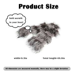 Women's Rex Rabbit Fur Scarf Ladies Winter Warm Knitted Flowers Crochet Fashion Scarf Scarves for Women Men Fur Story FS19502