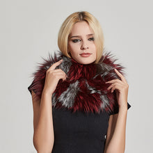 Load image into Gallery viewer, Fur Story FS17502 Women&#39;s Infinity Scarf for Winter Fox Fur Scarf Neck Warmer Fur Wrap Shawl