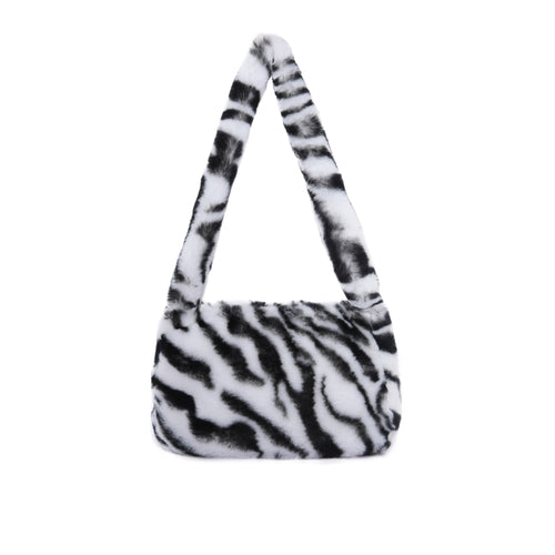 Women’s Shoulder Tote Handbags Fluffy Faux Fur Bag Crossbody Bag 21836