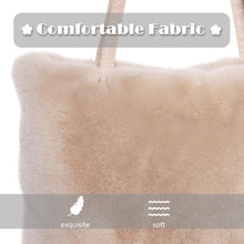 Load image into Gallery viewer, Tote Bag Faux Fur Purses for Women Plush Handbag Fuzzy Shoulder  21842