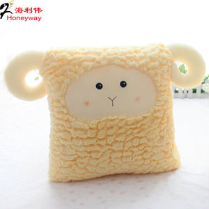 Cartoon Plush lamb pillow cow doll plush cushion office sofa sleeping pillow  22B50