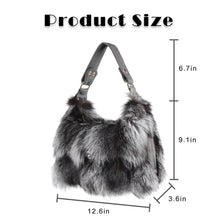 Load image into Gallery viewer, Women&#39;s Winter Fox Shoulder Handbags Hand Bag for Women Leather Top Handle Ladies Zipper Soft Stylish Fashion Bag