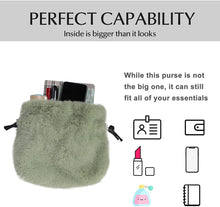 Load image into Gallery viewer, Crossbody Bags for Women Faux Fur Drawstring Satchel Purses and Handbags Fluffy Shoulder Bag for Girls