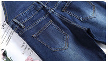 Load image into Gallery viewer, Fur Story bib women&#39;s suit 2020 new style denim trousers high waist, autumn wear slimming jumpsuit