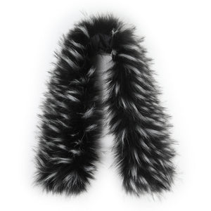 Faux Fur Trim for Hood Replacement Detachable Fur Hood Trim of Winter Coat Unisex 20823