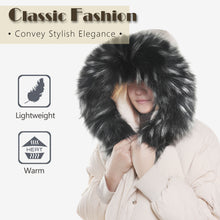 Load image into Gallery viewer, Faux Fur Trim for Hood Replacement Detachable Fur Hood Trim of Winter Coat Unisex 20823