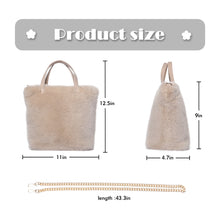 Load image into Gallery viewer, Women’s Shoulder Handbag Fluffy Faux Fur Bag Crossbody Plush Fashion Satchel 21837
