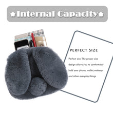 Load image into Gallery viewer, Purses for Women Plush Shoulder Bag Faux Fur Bunny  Crossbody Handbags 21844
