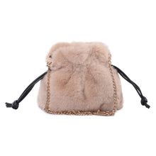 Load image into Gallery viewer, Crossbody Bags for Women Faux Fur Drawstring Satchel Purses and Handbags Fluffy Shoulder Bag for Girls