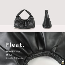 Load image into Gallery viewer, PU Leather Shoulder Bags Top-Handle Bag Braided Ruched Trendy Purse 22813