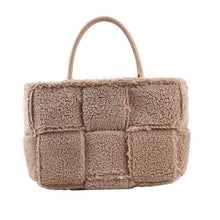 Load image into Gallery viewer, Women Woven Satchels Plush Totes Large Capacity Top-Handle Bags 22435