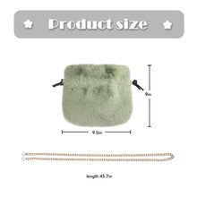 Load image into Gallery viewer, Tote Bag Faux Fur Wallet Ladies Plush Tote Bag 21843