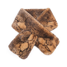 Load image into Gallery viewer, Women’s Winter  Faux Fur Loophole Scarf Rectangle Furry Wrap Warm Soft  22514
