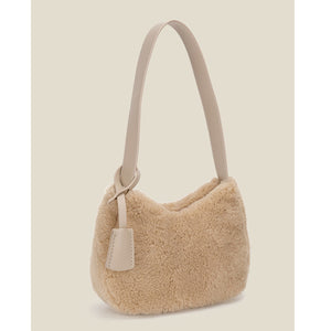 Women Winter Faux Fur Shoulder Bag Plush Handbag 22451