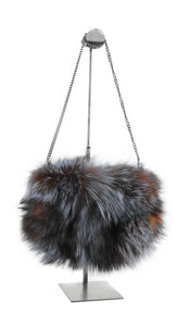 Purses for Women Metal Strap Crossbody Bags Small Sling Bag Fuzzy Shoulder Bag Cute Plush Bag