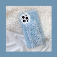 Load image into Gallery viewer, Plush Case For iPhone 13 Pro Max Furry Fluffy Case Soft Faux Fur Fuzzy Cover 22814