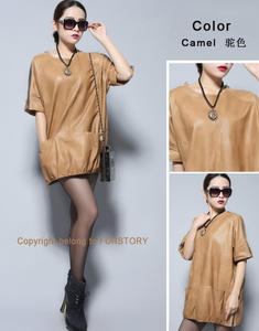Genuine Sheep Leather Coat Cool Women Leather Jacket Top Grade Lamb Leather Overcoat