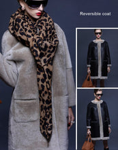 Load image into Gallery viewer, Women&#39;s Natural Long Lamb Fur Coat Double Faced Fur Coat