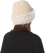 Load image into Gallery viewer, Winter Hats Knit Cap Faux Fur Hat Fluffy Bucket Hat Snow Cap for Women 21623