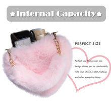 Load image into Gallery viewer, Faux Fur Bag Furry Shoulder Bag Girls Fluffy Tote Womens Purse  21833