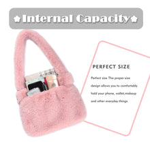 Load image into Gallery viewer, Women’s Shoulder Tote Handbags Fluffy Faux Fur Bag Crossbody Bag 21836