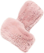 Load image into Gallery viewer, Women Winter Knitted Rex Rabbit Neck Warmer Infinity loop Scarf Scarves For Women Ladies