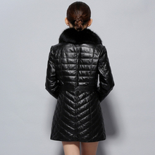 Load image into Gallery viewer, Winter Super Warm Genuine Sheep Leather Coat Female Real Fox Fur Collar 14158