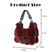 Load image into Gallery viewer, Women&#39;s Winter Fox Shoulder Handbags Hand Bag for Women Leather Top Handle Ladies Zipper Soft Stylish Fashion Bag