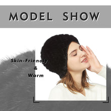 Load image into Gallery viewer, Womens Hats Winter Knitted Real Mink Fur Cap Women Fur Hat Winter Hat Headgear Ears Warmer Headdress Mink Women Hat Women&#39;s Hats &amp; Caps Fur Story FS13603