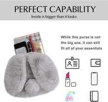 Load image into Gallery viewer, Crossbody Bags for Women Faux Fur Bunny Shoulder Bag Small Cute Purse for Girls