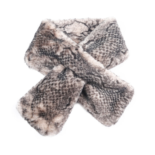 Women’s Winter  Faux Fur Loophole Scarf Rectangle Furry Wrap Warm Soft  22514