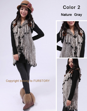 Load image into Gallery viewer, Beautiful Natural Sheep Leather Coat Jacket  Big Size Fox Fur Collar