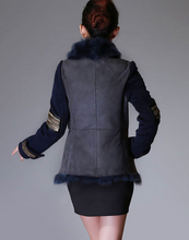 Load image into Gallery viewer, Natural Sheep Fur Coat Double Faced Overcoat Thick Winter Coat