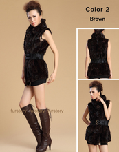 Load image into Gallery viewer, Women&#39;s Natural Mink Fur Vest Waistcoat Jacket Garment Coat Tops&#39; for Women