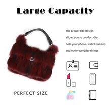 Load image into Gallery viewer, Women&#39;s Winter Fox Shoulder Handbags Hand Bag for Women Leather Top Handle Ladies Zipper Soft Stylish Fashion Bag
