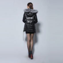 Load image into Gallery viewer, Women&#39;s Genuine Sheep Leather Down Jacket Warm  Coat Female