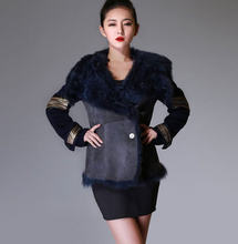 Load image into Gallery viewer, Natural Sheep Fur Coat Double Faced Overcoat Thick Winter Coat