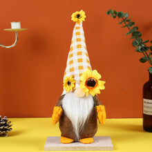 Load image into Gallery viewer, Gnome Spring Sunflower Gnome Handmade Easter Ornament 22B66