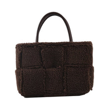 Load image into Gallery viewer, Women Woven Satchels Plush Totes Large Capacity Top-Handle Bags 22435