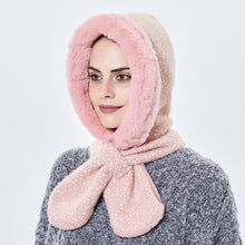 Load image into Gallery viewer, Winter Hats for Women Warm Hooded Scarf Hat for Women 22635