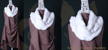 Load image into Gallery viewer, Real REX Rabbit Fur Scarf Rabbit Ball Fur Wrap Cape Shawl Neck Warmer FS15501