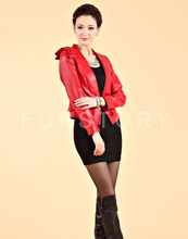 Load image into Gallery viewer, Genuine Sheep Leather Jacket Warm Coat Womens Coat
