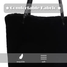 Load image into Gallery viewer, Tote Bag Faux Fur Purses for Women Plush Handbag Fuzzy Shoulder  21842