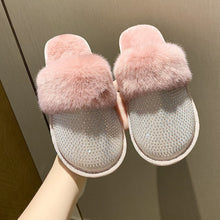 Load image into Gallery viewer, Womens Slippers Soft Plush Warm House Shoes Anti-Slip Slippers 22S22