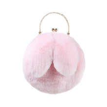 Load image into Gallery viewer, Faux Fur Wallet Fuzzy Bunny Women&#39;s Crossbody Bag Women&#39;s Plush Clutch  19820