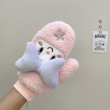 Load image into Gallery viewer, Winter Cute Gloves Thickened Bow Cartoon Plush Mittens For Teenager Girls 22841